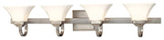 Agilis 4-Light Bath Vanity Light in Brushed Nickel