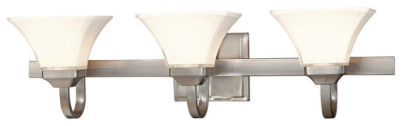 Agilis 3-Light Bath Vanity Light in Brushed Nickel