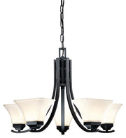 Agilis 5-Light Chandelier in Black