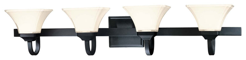 Agilis 4-Light Bath Vanity Light in Black