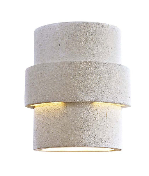 Ceramic Wall Sconce in White