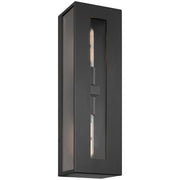 Chatham 2-Light Outdoor Wall Lantern in Black