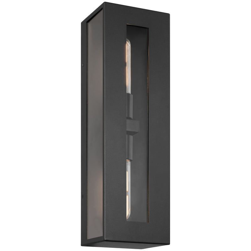 Chatham 2-Light Outdoor Wall Lantern in Black