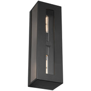 Chatham 2-Light Outdoor Wall Lantern in Black