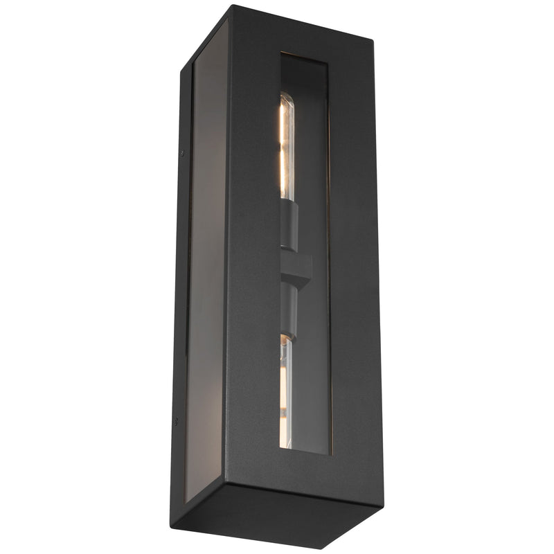 Chatham 2-Light Outdoor Wall Lantern in Black