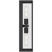 Chatham 2-Light Outdoor Wall Lantern in Black