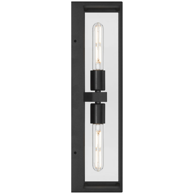 Chatham 2-Light Outdoor Wall Lantern in Black