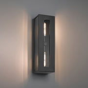 Chatham 2-Light Outdoor Wall Lantern in Black