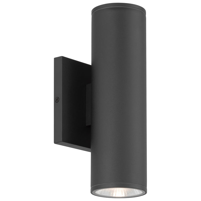 Sunset 10" 2-Light LED Outdoor Wall Washer in Black