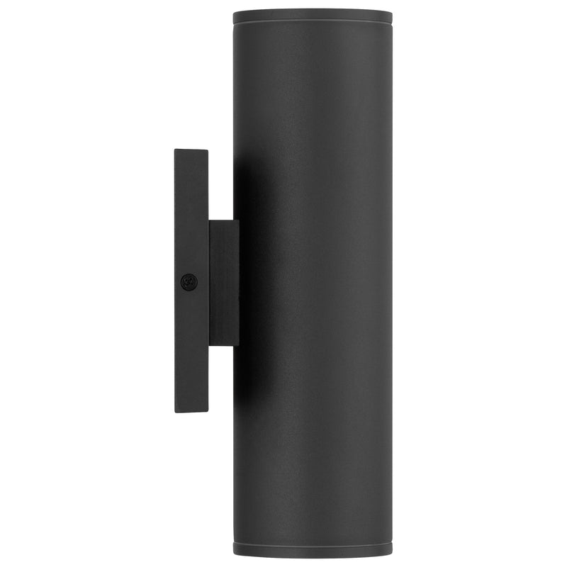 Sunset 10" 2-Light LED Outdoor Wall Washer in Black