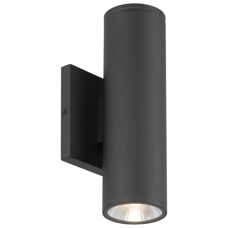 Sunset 10" 2-Light LED Outdoor Wall Washer in Black