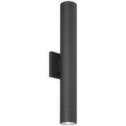 Sunset 22" 2-Light LED Outdoor Wall Washer in Black