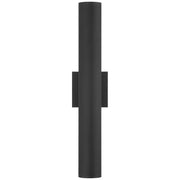 Sunset 22" 2-Light LED Outdoor Wall Washer in Black