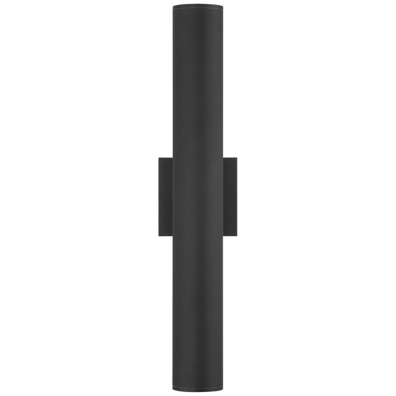 Sunset 22" 2-Light LED Outdoor Wall Washer in Black