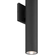 Sunset 22" 2-Light LED Outdoor Wall Washer in Black