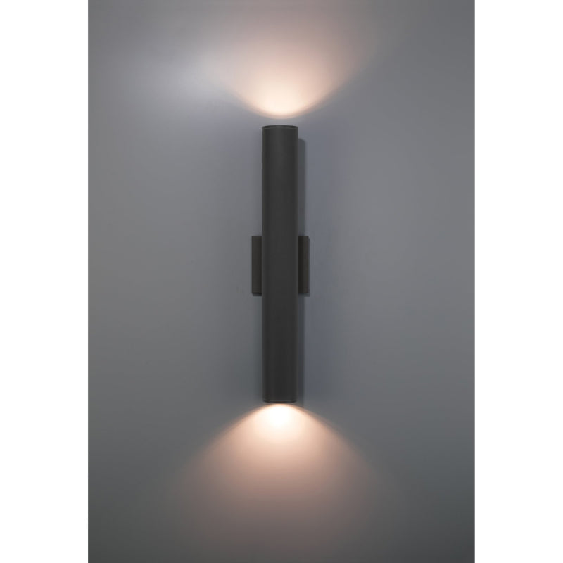 Sunset 22" 2-Light LED Outdoor Wall Washer in Black