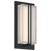 Driftwood Small LED Outdoor Wall Sconce in Black