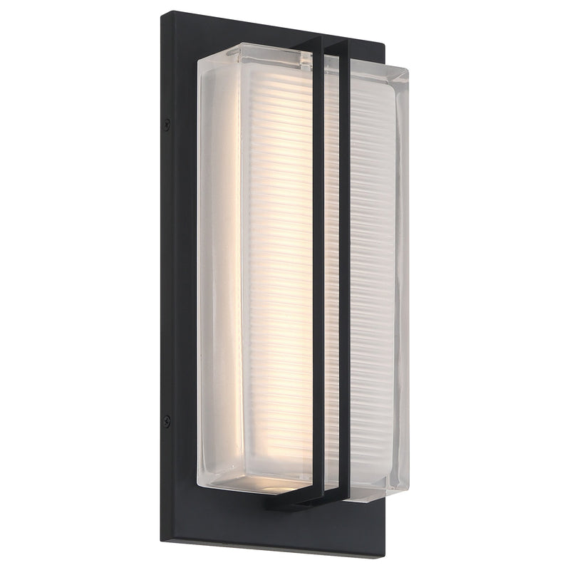 Driftwood Small LED Outdoor Wall Sconce in Black