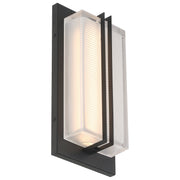 Driftwood Small LED Outdoor Wall Sconce in Black
