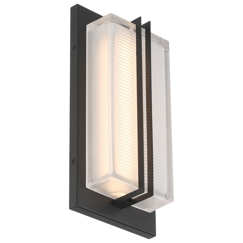Driftwood Small LED Outdoor Wall Sconce in Black