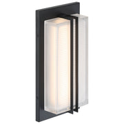 Driftwood Small LED Outdoor Wall Sconce in Black