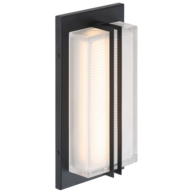 Driftwood Small LED Outdoor Wall Sconce in Black