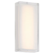 Porto Small LED Outdoor Wall Sconce in White