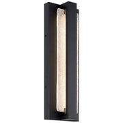 Riviera Small LED Outdoor Wall Sconce in Black