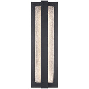 Riviera Small LED Outdoor Wall Sconce in Black