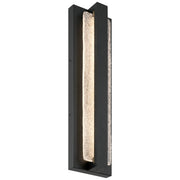 Riviera Small LED Outdoor Wall Sconce in Black