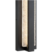 Riviera Small LED Outdoor Wall Sconce in Black