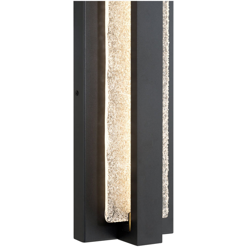 Riviera Small LED Outdoor Wall Sconce in Black