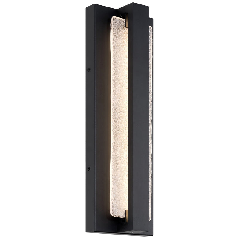 Riviera Large LED Outdoor Wall Sconce in Black