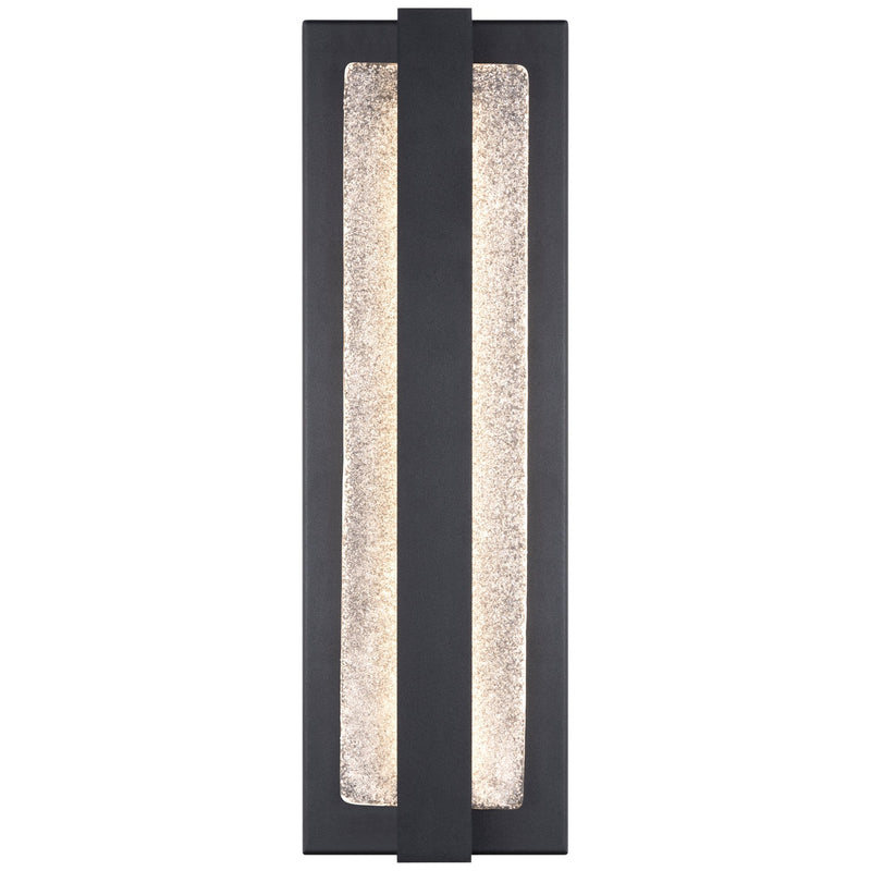 Riviera Large LED Outdoor Wall Sconce in Black