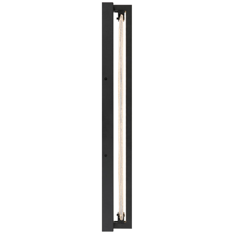Riviera Large LED Outdoor Wall Sconce in Black
