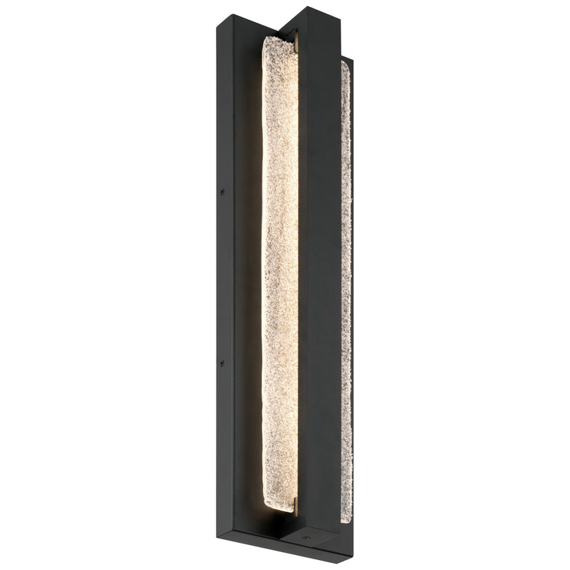 Riviera Large LED Outdoor Wall Sconce in Black
