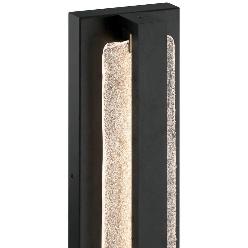 Riviera Large LED Outdoor Wall Sconce in Black