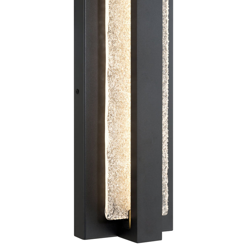 Riviera Large LED Outdoor Wall Sconce in Black