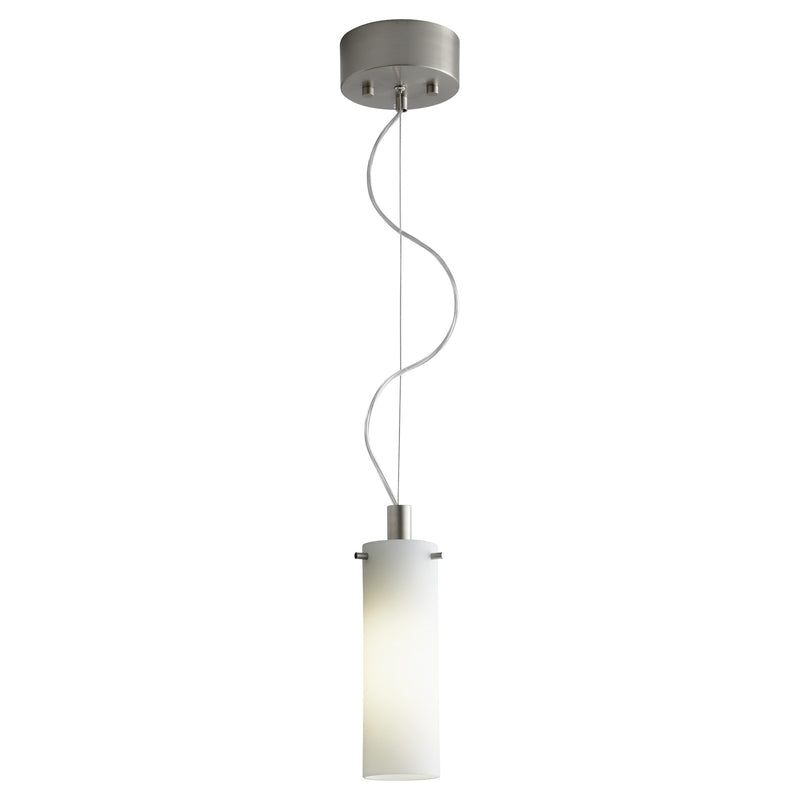 Lotus 1 Light Mini Pendant in Satin Nickel