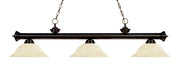Riviera 3 Light 59" Billiard in Bronze