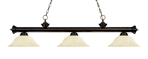 Riviera 3 Light 59" Billiard in Bronze