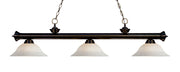 Riviera 3 Light 59" Billiard in Bronze