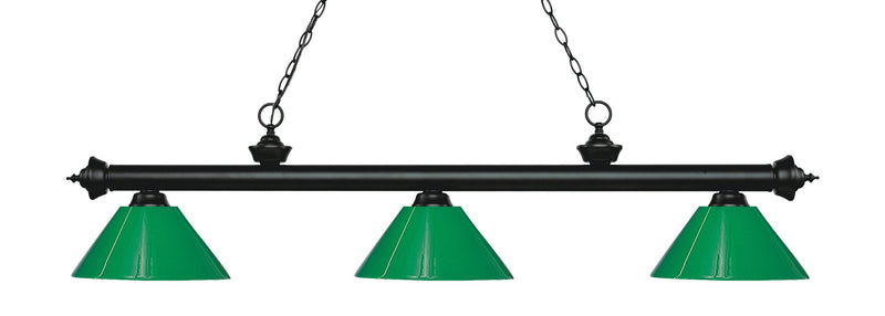 Riviera 3 Light 57" Billiard in Matte Black