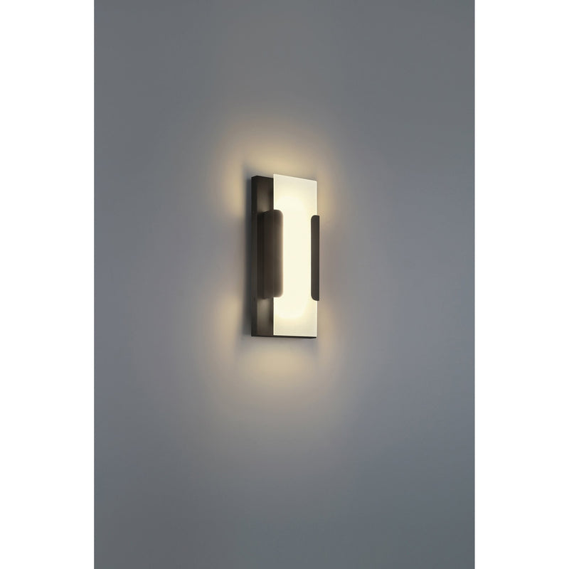 Hubert Large LED Outdoor Wall Sconce in Bronze