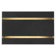 La Vida Horizontal LED Outdoor Wall Sconce in Black