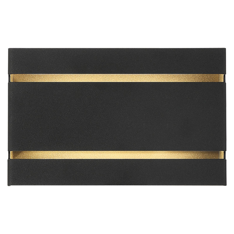 La Vida Horizontal LED Outdoor Wall Sconce in Black
