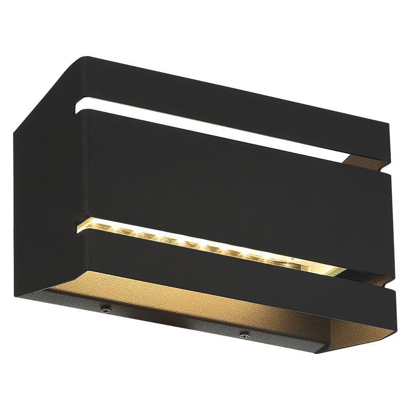 La Vida Horizontal LED Outdoor Wall Sconce in Black