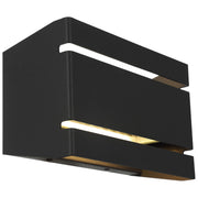 La Vida Horizontal LED Outdoor Wall Sconce in Black