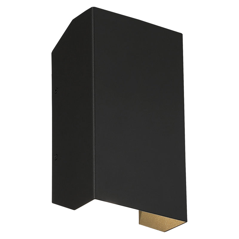 Amora Tall LED Outdoor Wall Sconce in Black
