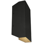 Amora Tall LED Outdoor Wall Sconce in Black